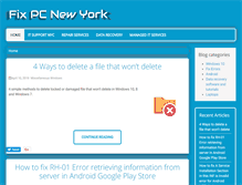 Tablet Screenshot of fixpcnyc.com